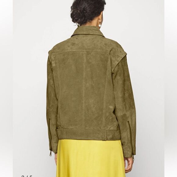 Ted Baker
Louiey Perforated Suede Biker Jacket NWT - Picture 6 of 9